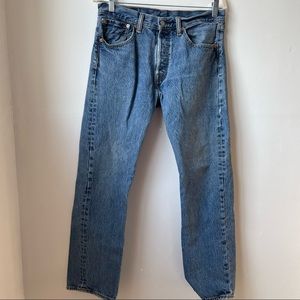 Vintage Levi’s 501 Button-Closure High Rise Straight Leg Jeans
